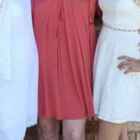 🦀  Coral knee length dress - Picture 4 of 4